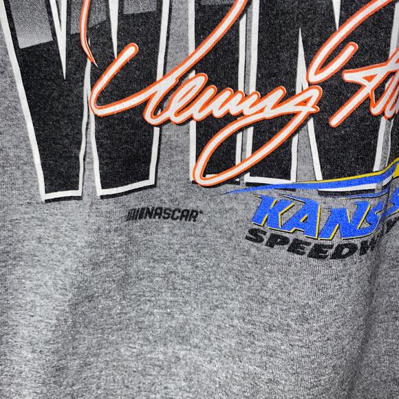 Joe Gibbs Racing 2023 Gray Denny Hamlin 11 Adventhealth 400 T-Shirt Mens Size XL - Picture 4 of 7